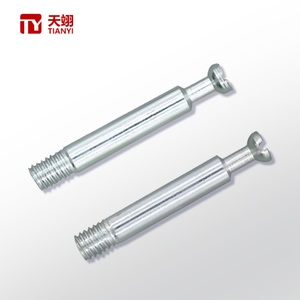 Boulon de fixation mini en alliage de zinc de haute qualité pour meubles de cuisine, salle de bain et salle à manger avec goupille de positionnement à came - Product Image 1
