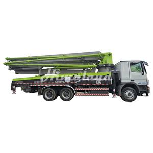 Bomba de hormigón telescópica mini reacondicionada China Zoomlion de 47m con motor diésel y componentes de motor principal, con camión - Product Image 1