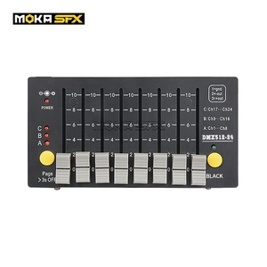 Batterie <span class=keywords><strong>DMX</strong></span> <span class=keywords><strong>Console</strong></span> <span class=keywords><strong>24</strong></span> <span class=keywords><strong>Canaux</strong></span> Mini Contrôleur <span class=keywords><strong>DMX</strong></span> Stade & Eclairage DJ Équipement MOKA SFX - Product Image 1