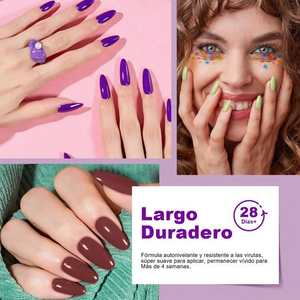 Lot de 12 vernis à ongles en gel GAOY, à retirer par trempage, durcissement UV LED, pour la création de motifs sur les ongles - Product Image 4