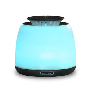 เครื่องพ่นไอน้ำอโรม่าอัลตร้าโซนิค,น้ำมันอโรม่าพร้อมเครื่องเล่นเพลงเครื่องพ่นละอองไฟฟ้า300มล. สำหรับห้องนอนกระจายแสง <span class=keywords><strong>LED</strong></span> - Product Image 3