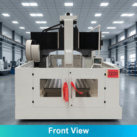 Centre d'usinage CNC GSK robuste à portique BT50, fraiseuse automatique haute rigidité pour pièces en acier et fonte