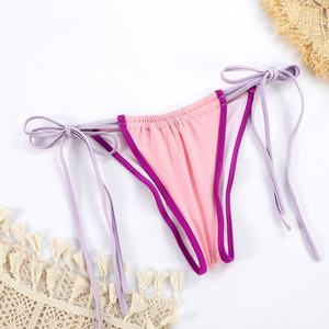 Precio de Fábrica, Bikini Sexy con Tanga en V, Traje de Baño para Mujer, Personalizado en Spandex/Poliéster, Secado Rápido, Sujetador Push-Up - Product Image 5