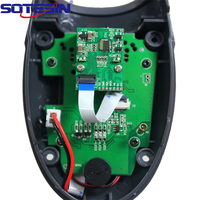 Lecteur de codes à barres filaire 1d Qr à main Scanner de codes à barres laser sans fil pour les reçus Caisse enregistreuse Inventaire Chèque bancaire