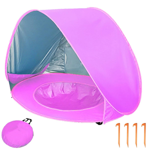 Tente de camping légère et facile à monter pour enfants, auvent de plage portable anti-UV pour bébé, tente de jeu en tissu - Product Image 1