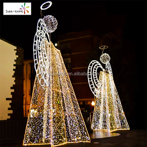 Luces LED gigantes de Navidad para decoración de iglesias, luces LED de ángel para iluminación navideña - Product Image 5