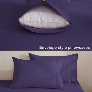 Sang trọng 4 mảnh bộ đồ giường chải sợi nhỏ được trang bị tấm Ga Trải Giường đặt - Product Image 3