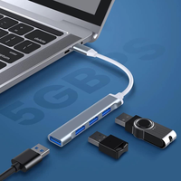 Usine pas cher qualité USB C Type C vers USB 3.0 USB 2.0 répartiteur HUB 4 ports pour PC portable téléphone