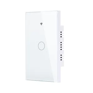 Wholesale Custom Bingoelec 220V 1/2/3 Gang Wall Switch AU US Standard Home Lighting Touch Smart Wifi Switch