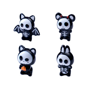 Figuras de Esqueletos en Miniatura para Halloween, Pequeños Animales de Resina, Calaveras para Fiesta de Halloween, Decoración para Pastel, Micropaisaje - Product Image 5