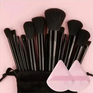 Set de Brochas de Maquillaje Profesional - Brochas Cosméticas Suaves y Esponjosas para Base, Polvo, Sombra de Ojos y Difuminado, Herramientas de Belleza - Product Image 1