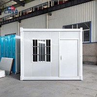Mini-maison préfabriquée pliable complète, 1 chambre, étanche, maison mobile pliable, design moderne, utilisation bureau/boutique
