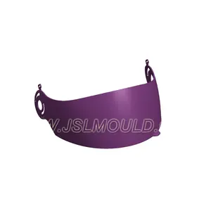 Taizhou moule usine miroir polonais injection plastique personnalisé casque lentille visière moule