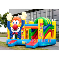 Château gonflable multi-jeux Clown Magique Hupfburg, structure gonflable de cirque à vendre avec souffleur
