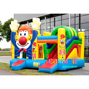 Zirkus đa chơi chú hề bouncy lâu đài hupfburg huyền diệu chú hề Bouncer xiếc <span class=keywords><strong>Inflatable</strong></span> nhà bị trả lại để bán - Product Image 5