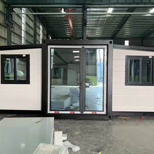 บ้านคอนเทนเนอร์สำเร็จรูปขนาด 40 ฟุต ขยายได้ 3 ห้องนอน โครงเหล็ก ไม้พับได้ แบบสำเร็จรูป สำหรับใช้เป็นโรงแรมกลางแจ้ง ติดตั้งง่าย แบบแพ็คแบน - Product Image 1