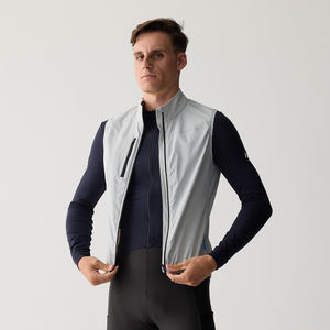 سترة مخصصة لركوب الدراجات مقاومة للرياح سترة رجالي مقاومة للماء لركوب الدراجات على الطريق بلا أكمام جيوب جيليه من الشركة المصنعة للبيع بالجملة - Product Image 4