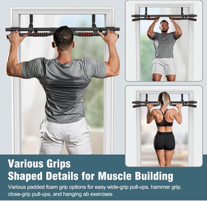 Barra de Dominadas para Puerta, Barra de Ejercicio de Hierro Fundido Antideslizante para Gimnasio en Casa - Product Image 6