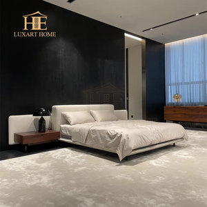 Set Camera da Letto Moderno di Lusso Stile Americano California King con Contenitore, Letto in Vera Pelle, Struttura in Legno di Betulla, Colore Personalizzabile - Product Image 2