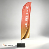 Bannière publicitaire extérieure Triton Premium Blade Flag, imperméable et résistante aux UV