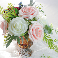 25 roses artificielles en mousse de qualité supérieure, aspect réaliste, pour bouquets de mariage DIY, vente en gros, décoration de fête nuptiale