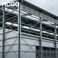 Bâtiment d'élevage avicole préfabriqué en structure légère en acier pour entrepôt agricole