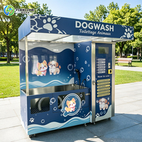 Estación de Lavado de Perros de Autoservicio de Acero Inoxidable 304, Máquina Expendedora Automática de Lavado de Mascotas sin Personal