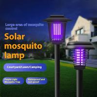 Lampe anti-moustiques électrique à énergie solaire, étanche, portable, avec prise pour le camping en plein air et l'utilisation domestique