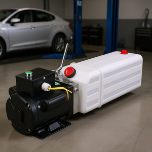 Unidad de Potencia Hidráulica 2.2KW 220V 3HP 50HZ 2750 PSI con Depósito de Plástico de 6L para Elevadores de Coches de Cuatro Postes con Accionamiento Eléctrico - Product Image 2