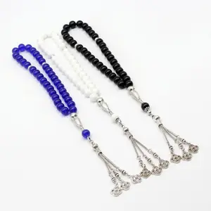 Wholesale Of New Products muslim 10mm obsidian prayer beads 33 Tasbeeh Arabic mid east prayer beads rosary