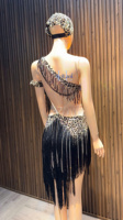 Robe courte élégante pour femmes, à manches régulières, imprimé léopard, avec embellissement en strass haut de gamme, tenue de soirée élégante pour l'hiver