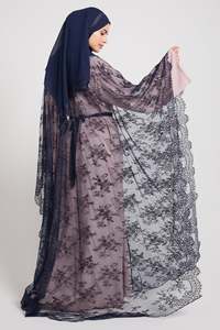 Vestido Largo Modesto de Chifón Morado con Diseño Personalizado Leduo 2026, con Puños Fruncidos, Abaya para Mujeres Musulmanas - Product Image 2