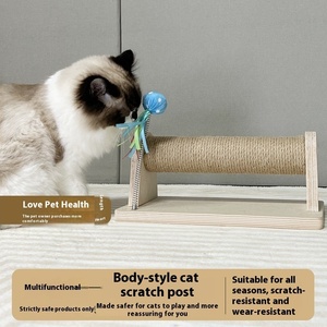 Sisal Pet kedi tırmalama sütunu oyuncaklar Runpin Wx-0114 interaktif küçük hacimli kedi tırmalama sütunu İşlevli kedi tırmalama sütunu - Product Image 6