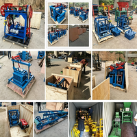 Ligne de production de briques creuses commerciales électriques 4-35, machine automatique de fabrication de briques autobloquantes à pression hydraulique pour ciment