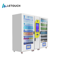 Máquina Expendedora Automática Combinada de Gran Capacidad 24h para Snacks, Bebidas y Alimentos, Venta al por Mayor para Lugares Públicos