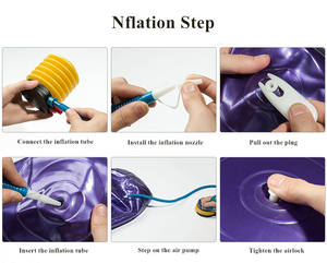 Ballon de Pilates d'exercice écologique avec logo personnalisé Ballon de yoga de gymnastique en PVC de 65cm - Product Image 6