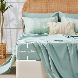 SUREWALHOME Full Size Comforter <strong>Set</strong> 7 Pieces, Sage Green, Cute Floral Bed in a Bag Full Boho, Soft Fluffy Bedding <strong>Sets</strong> - Product Image 3