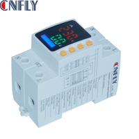 Régulateur de tension intelligent CNFLY électrique monophasé 15 kVA 2P 40A/63A/80A AC120V 230V en cuivre pur avec surveillance automatique et protection contre les surintensités