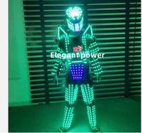 Vente chaude! Écran numérique LED Walker robot costume led fête robot costume adulte scène vêtements lumineux costume
