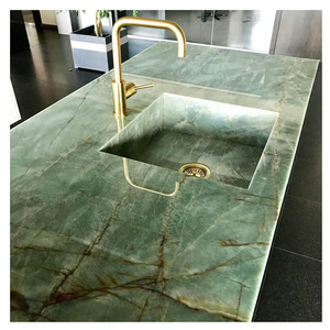 Proyecto de lujo de decoración de piedra, mármol verde de cuarzo, galolito, cuarzo - Product Image 2