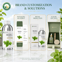 Huile Essentielle de Mélisse (Melissa Officinalis) pour Ambiance et Pureté à Domicile, Idéale pour Diffuseurs à Bâtonnets et Formulations de Bougies Parfumées