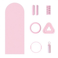 Ensemble de yoga personnalisé, accessoires de yoga et de Pilates, barre de musculation, barre pliable, haltères en silicone, poids de cheville réglables