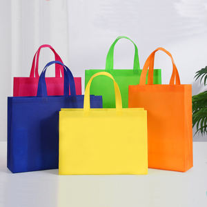 Sacs de courses réutilisables en non-tissé imprimés en flexographie personnalisés, sacs de supermarché, emballages pour vêtements, sacs fourre-tout avec votre propre logo - Product Image 5