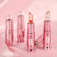 Fleur de cristal rouge à lèvres changement de température rouge à lèvres personnalisé marque beauté baume à lèvres maquillage usine