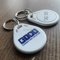 Großhandel Günstige TK4100 Zugangskontroll-Schlüsselanhänger Benutzerdefinierte 4k 13,56MHz NFC RFID Schlüsselanhänger Programmierbarer 125Khz RFID EM Schlüsselanhänger mit EM4305