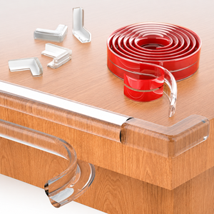 Protezioni Angolari Trasparenti su Misura, Paraspigoli di Sicurezza per Bambini, Protezioni Morbide con Adesivo Forte per Bordi di Mobili e Tavoli - Product Image 4