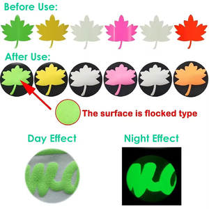 Bán buôn HTV ánh sáng màu xanh đậm màu xanh lá cây truyền nhiệt Vinyl cho thiết kế nhỏ Luminous phim phát sáng trong bóng tối Vinyl cuộn cho dệt - Product Image 5