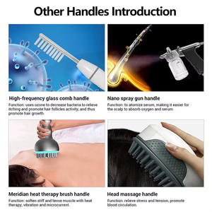 Sistema de cuidado del cuero cabelludo todo en uno con 6 funciones de prueba y tratamiento que incluyen Nano Spray de masaje y terapia de alta frecuencia - Product Image 2