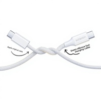 Kabel UGREEN L501 60W Fast-Charge Type-C ke Type-C dengan Konduktor Tembaga dan Selubung Anyaman untuk iPhone 17/16 iPad Notebook