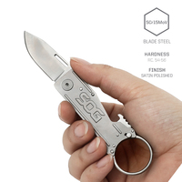 Couteau pliant multifonctionnel SOG Keytron de 1,8 pouces avec ouvre-bouteille pour EDC et survie en plein air (KT1001-CP)